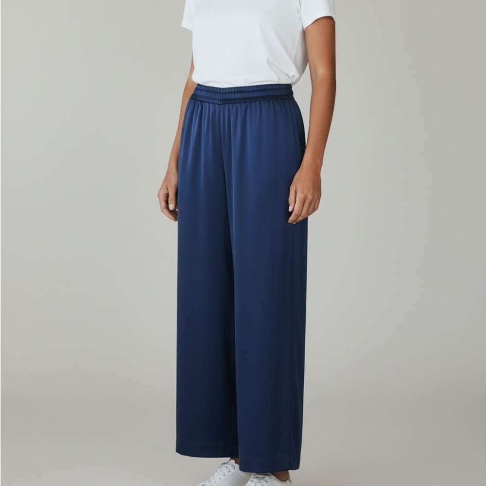 NWT Ann Taylor Deep Blue Elastic Waist Pants